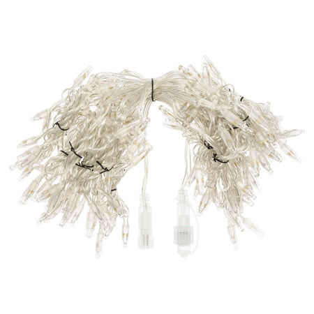 Tenda luminosa maxiled con filo trasparente per decorazioni natalizie