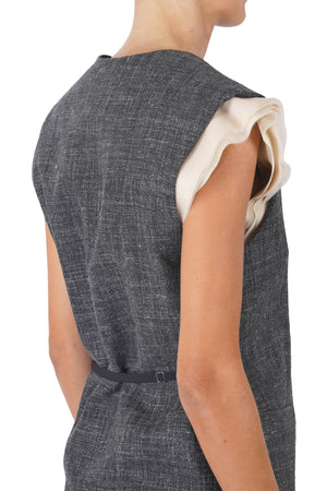 Alysi - Gilet - 460756 - Grigio scuro da donna