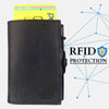 Sei G portacarte safe magnetic royal con custodia in pelle nera
