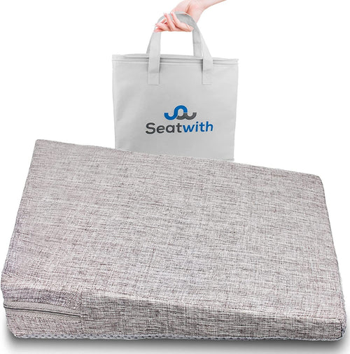 Comodo Cuscino a Cuneo - Cuscino Sedia Ufficio Con Rivestimento Antiscivolo E Borsa per Il Trasporto - Cuscino Sedia Da Ufficio, Cuscino Sedile Auto, Cuscino per Sedia Da Ufficio