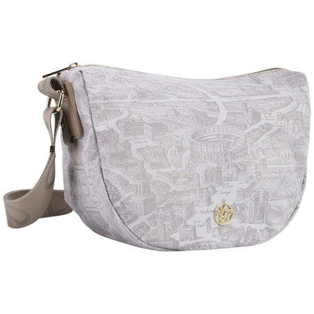 YNot borsa hobo bag small latte linea GUM stampa Roma GUM004S5 Borse YNot