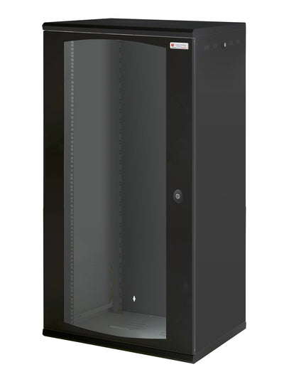Armadio Rack 19'' a muro 22 unità sezione unica prof. 600mm Nero