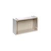 Cassettiera modulare componibile Crystal Box in polietilene tereftalato resistente agli urti e antigraffio