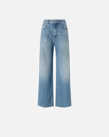 Pinko WANDA WIDE LEG DENIM SOFT TOUCH 25 da donna