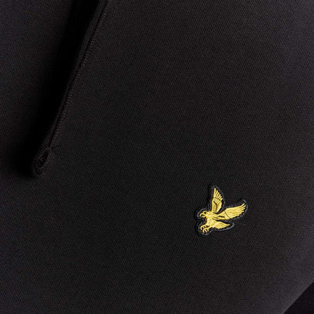 Lyle & Scott felpa nera con cappuccio ML416VOG