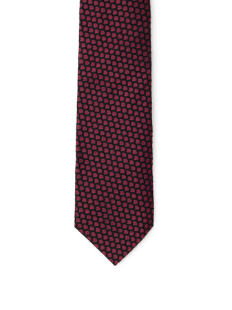 Dolce & Gabbana Cravatta con ricamo in misto lana da uomo