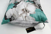 Cuscino Arredo Roberto Cavalli Divine Orchid 40x40 cm Raso di Cotone - The King Luxury
