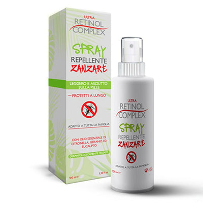 Spray repellente per zanzare con oli essenziali naturali citronella repellente efficace per il corpo ultra retinol complex