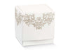 Bomboniera Scatolina Fleur Chantilly Bianca 9x9x9 cm