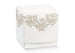 Bomboniera Scatolina Fleur Chantilly Bianca 9x9x9 cm
