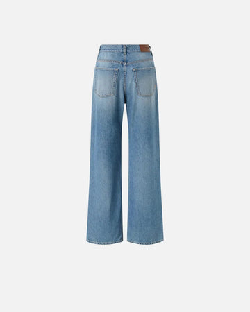 Pinko WANDA WIDE LEG DENIM SOFT TOUCH 25 da donna