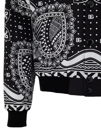 Dolce &amp; Gabbana Giubbino Bomber Stampato da uomo