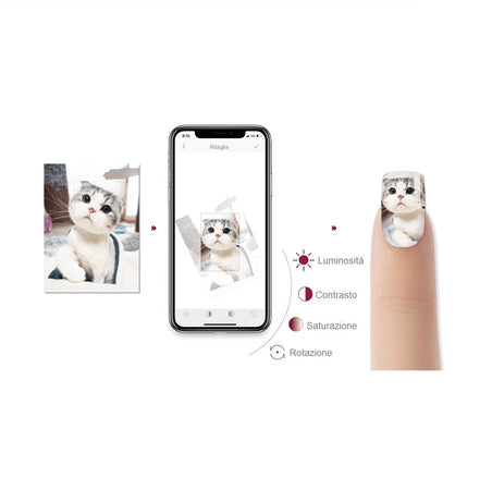 O2NAILS STAMPANTE UNGHIE GEL NAIL ART
