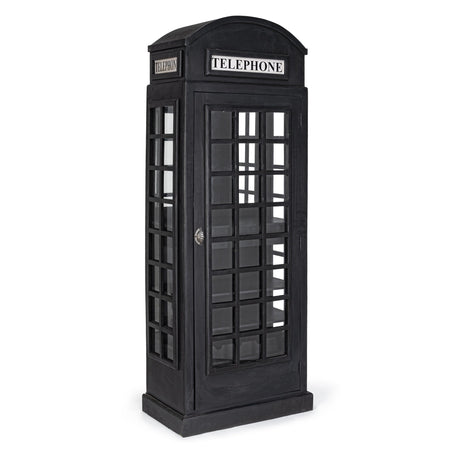 Libreria cabina telefonica Inglese, Mobile Bar londinese con vetri laterali