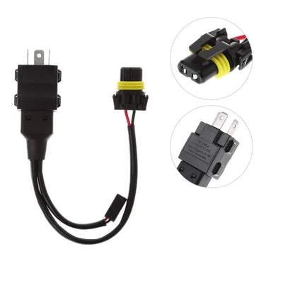 CABLAGGIO XENON H4/3 BIXENON SINGOLO INDIPENDENTE RELE' CONTROLLO 12V AUTO MOTO