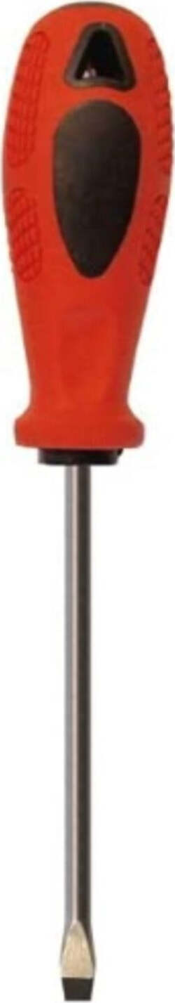 CACCIAVITE-CON-PUNTA-PIATTA-MAGNETICA-5,5x100MM---MANICO-ROSSO/NERO-ERGONOMICO-ANTISCIVOLO