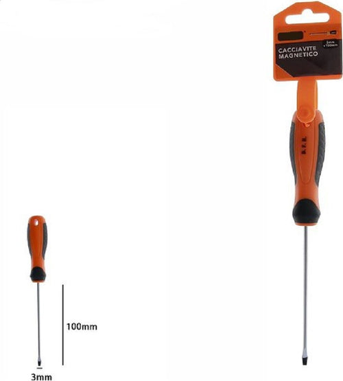 Cacciavite Giravite Magnetico Punta Taglio 3x100mm Impugnatura Ergonomica 07424 Casa, arredamento e bricolage > Bricolage e fai da te > Utensili Manuali > Cacciaviti Trade Shop italia - Napoli, Commerciovirtuoso.it
