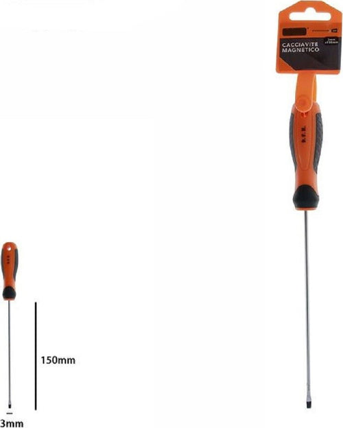 Cacciavite Giravite Magnetico Punta Taglio 3x150 Mm Impugnatura Ergonomica 07425 Casa, arredamento e bricolage > Bricolage e fai da te > Utensili Manuali > Cacciaviti Trade Shop italia - Napoli, Commerciovirtuoso.it