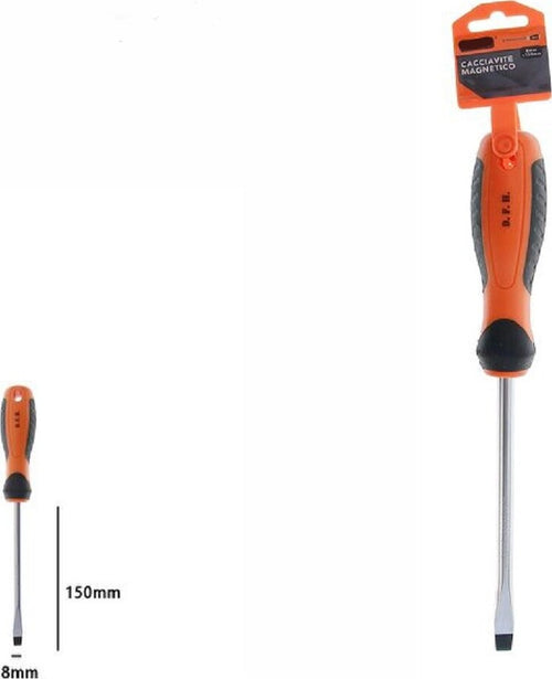 Cacciavite Giravite Magnetico Punta Taglio 8x150mm Impugnatura Ergonomica 07433 Casa, arredamento e bricolage > Bricolage e fai da te > Utensili Manuali > Cacciaviti Trade Shop italia - Napoli, Commerciovirtuoso.it