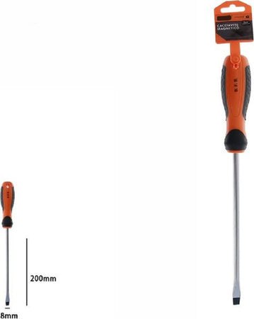 Cacciavite Giravite Magnetico Punta Taglio 8x200mm Impugnatura Ergonomica 07434 Casa, arredamento e bricolage > Bricolage e fai da te > Utensili Manuali > Cacciaviti Trade Shop italia - Napoli, Commerciovirtuoso.it