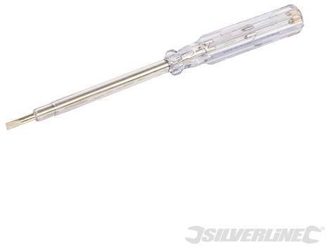 Cacciavite tester rete elettrica con neon indicatore Silverline 110- 250 V AC