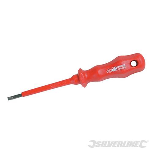 Cacciavite Silverline a punta piatta cacciaviti 5 x 125mm acciaio cromo Silverline