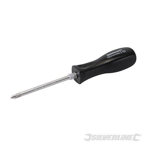 Cacciavite stella Silverline 100 mm punta magnetica croce in acciaio cromo Silverline