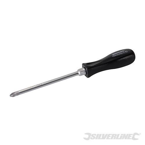 Cacciavite Silverline stella 150 mm punta magnetica croce in acciaio cromo Silverline