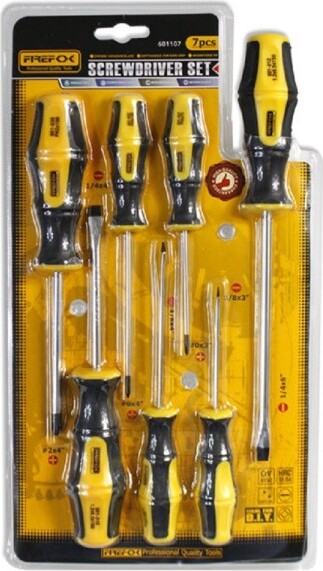 Cacciaviti-A-Taglio-Phillips-7-Pz-In-Cromo-Vanadio-Giraviti-Con-Punta-Magnetica