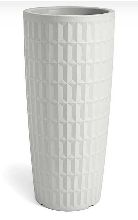 Cache Pot Tyle Rotondo 85cm Bianco