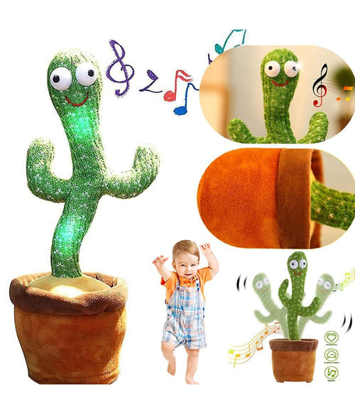 Cactus Ballerino Giocattolo Pupazzo Peluche Parlante Canta Balla Luci E Suoni