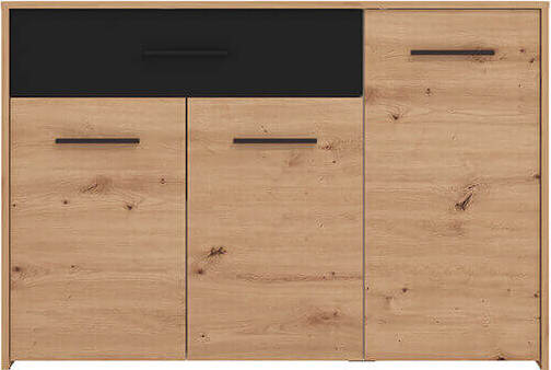 CADDIE---comò-tre-ante-un-cassetto-moderno-minimal-in-legno-cm-119,2-x-33,2-x-80,5-h-Rovere-Chiaro-Milani-Home