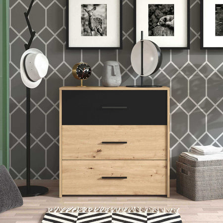 CADDIE---comò-tre-cassetti-moderno-minimal-in-legno-cm-80,6-x-33,2-x-80,5-h-Rovere-Chiaro-Milani-Home