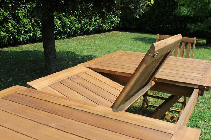 CAESAR---set-tavolo-da-giardino-allungabile-150/200x90-compreso-di-4-sedie-e-2-poltrone-in-legno-massiccio-di-acacia-Marrone-Milani-Home