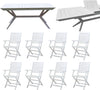 CAESAR---set-tavolo-da-giardino-allungabile-150/200x90-compreso-di-8-poltrone-in-legno-massiccio-di-acacia-Bianco-Milani-Home
