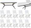 CAESAR---set-tavolo-da-giardino-allungabile-180/240x90-compreso-di-10-sedie-in-legno-massiccio-di-acacia-Bianco-Milani-Home