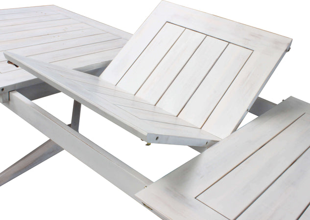 CAESAR---set-tavolo-da-giardino-allungabile-180/240x90-compreso-di-6-sedie-e-2-poltrone-in-legno-massiccio-di-acacia-Bianco-Milani-Home