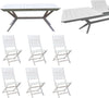 CAESAR---set-tavolo-da-giardino-allungabile-180/240x90-compreso-di-6-sedie-in-legno-massiccio-di-acacia-Bianco-Milani-Home