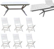 CAESAR---set-tavolo-da-giardino-allungabile-180/240x90-compreso-di-6-sedie-in-legno-massiccio-di-acacia-Bianco-Milani-Home