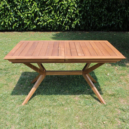 CAESAR---tavolo-da-giardino-allungabile-in-legno-massiccio-di-acacia-150/200x90-Marrone-Milani-Home