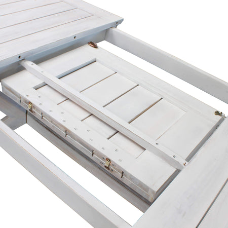 CAESAR---tavolo-da-giardino-allungabile-in-legno-massiccio-di-acacia-180/240x90-Bianco-Milani-Home