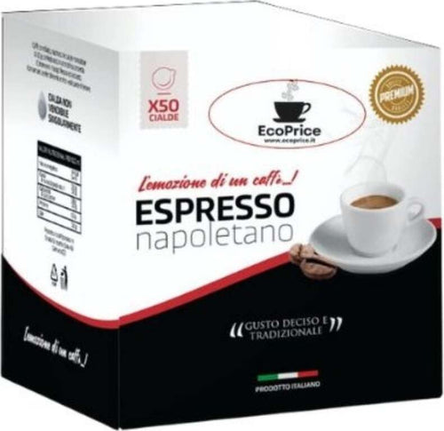 Caffè-Ecoprice-50-Cialde-Ese-44-Gusto-Napoletano-Deciso-E-Cremoso