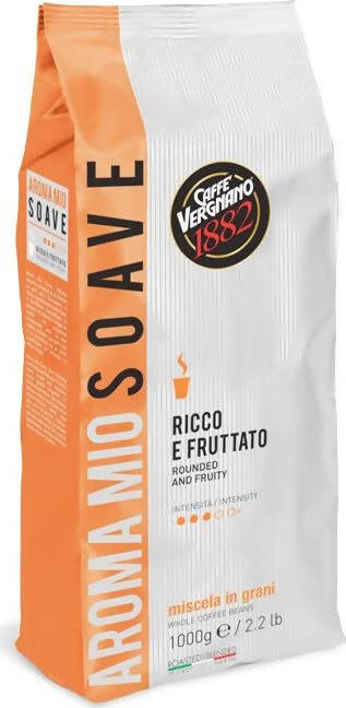 Caffè Vergnano 1 Kg Caffè in Grani Chicchi Aroma Mio Soave Arancione Confezione 1kg Alimentari e cura della casa/Caffè tè e bevande/Caffè/Chicchi di caffè tostati Franco Pausa Caffè - Albano Laziale, Commerciovirtuoso.it