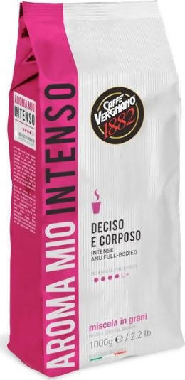 Caffè Vergnano 1kg Caffè in grani chicchi Aroma Mio INTENSO ROSA confezione 1kg Caffè in grani e chicchi di caffè Non solo caffè online - Albano Laziale, Commerciovirtuoso.it