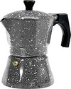Caffettiera Moka Classica Express Silver Stone Cuore di Pietra 1 Tazza Moka in Alluminio per cucina, ufficio, casa Caffè Italiano Caffettiera Moka Classica Caffè L'Orchidea - Siderno, Commerciovirtuoso.it