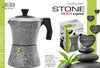 Caffettiera Moka Classica Express Silver Stone Cuore di Pietra 1 Tazza Moka in Alluminio per cucina, ufficio, casa Caffè Italiano Caffettiera Moka Classica Caffè L'Orchidea - Siderno, Commerciovirtuoso.it