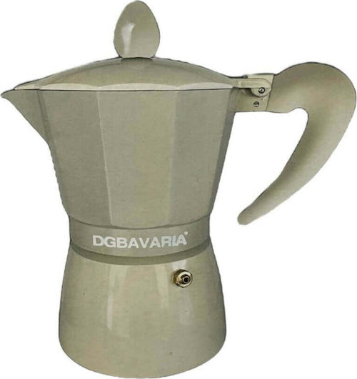 Caffettiera-Moka-Italiana-Classica-1,-2-,3-Tazze-Dg-Bavaria-Con-Manico-Termoresistente-E-Corpo-In-Alluminio-Per-Una-Perfetta-Diffusione-Del-Calore