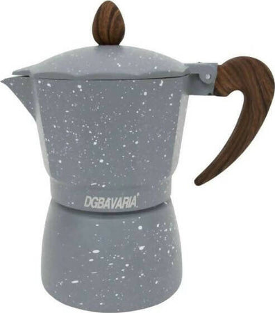 Caffettiera-Moka-Italiana-Classica-1,-2-,3-Tazze-Dg-Bavaria-Con-Manico-Termoresistente-E-Corpo-In-Alluminio-Per-Una-Perfetta-Diffusione-Del-Calore