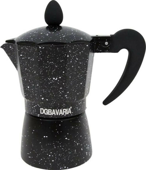 Caffettiera-Moka-Italiana-Classica-1,-2-,3-Tazze-Dg-Bavaria-Con-Manico-Termoresistente-E-Corpo-In-Alluminio-Per-Una-Perfetta-Diffusione-Del-Calore