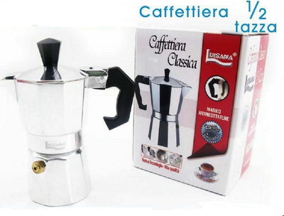 Caffettiera Moka Macchinetta Caff? Espresso Napoletano Misura 1/2 Tazza Casa, arredamento e bricolage > Elettrodomestici > Caffettiere Trade Shop italia - Napoli, Commerciovirtuoso.it